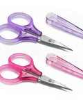 Tiny Travel Scissors 3 Inch TSA Compliant with Sheath, Ultra Sharp, All Purpose, for Detail Work, Straight Fine Tips