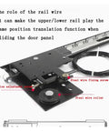 Heavy Duty Pro Grade Drawer Slides For Cabinets And Wardrobes, Hidden Telescopic Rail System with steel wire mechanism
