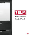 Wall Mounted Garage Door Opener With Lighting Control Wired Power Only No WiFi Needed Designed For Security Plus 2 Point 0 Openers Black Finish Easy Setup No Hassle Installation For Everyday Convenient Use close-up view of control panel