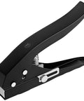Heavy Duty 15 mm Round Hole Punch Tool For Paper, 20 Sheets Capacity, spring loaded handheld paper puncher with durable black design
