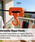Pack Of Four Portable Multifunctional Camping Hooks drops sweet trailside vibes while hanging your gear clothes and towels on clotheslines.