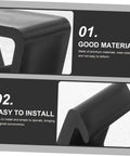 Close-up of black clips emphasizing good material and easy install, related to 12 Piece Outdoor Furniture Clips For Sofa And Patio.