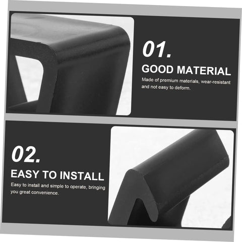 Close-up of black clips emphasizing good material and easy install, related to 12 Piece Outdoor Furniture Clips For Sofa And Patio.