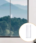 Mini Self-Stick Clear Silicone Cabinet Pulls Six Pack Self-Adhesive Push Pull Handles For Dresser Cabinets Drawers Glass Doors And Windows No Drilling Design Waterproof And Moisture-Resistant Non-Toxic Odorless Easy Install installed on glass door