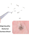 Ultra Handy Micro Screw Repair Kit For Glasses, Watches, Phones And Electronics tweezers holding tiny stainless steel screws