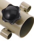 Close-up of Heavy Duty Adjustable Tent Pole Stakes Kit with Metal U Shaped Anchors and Stake Puller for easy setup