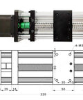 Sliding Table Motion Module With 16mm SFU1605 Ballscrew And Nema23 Stepper Kit For CNC Machines Robotics And Automation 150mm Stroke 40kg Horizontal