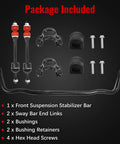 Ram 1500 Front Suspension Stabilizer Bar Set With Sway Bar End Links And Bushings For 2009 To 2018 Dodge Ram And 2019 To 2022 Ram 1500 Classic Replaces K80894 55398938AC AB, with bar, links, bushings, retainers, screws