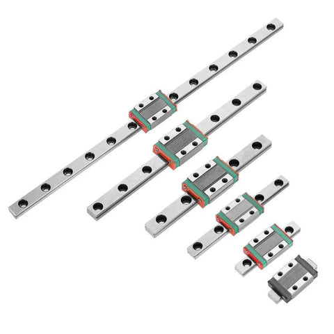 Assorted sizes of 9mm Linear Rail Kit With Mini Bearing Steel Rail And Slide Block 95mm Length for CNC and 3D printers
