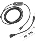 USB Endoscope Camera For Tough Industrial Inspections, 5.5mm Lens, 1/9 Inch Sensor, 70 Degree Viewing Angle, IP67 Waterproof cable