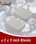 Findmall 1 x 2 x 3 in hardened steel machinist blocks, ground finish, matched pair