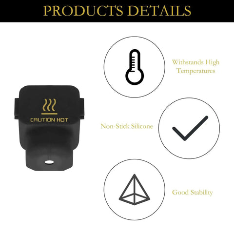 Silicone Sock Set For 3D Printer Hotend 10 Pack High Temp Sleeve For A1 And A1 Mini with temperature and stability icons