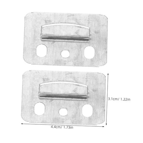 Heavy Duty Wall Panel Clamps 100 Piece Set Killer Grip Mounting Brackets For Pvc Sheets And Drywall Durable Metal Fasteners No Sweat Install Home Renovation Tools, metal brackets, 4.4cm by 3.1cm size.