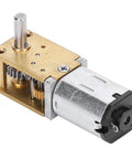 Mini Metal Gear Motor 12V N20 DC Gear Motor 27RPM High Torque Geared Micro Motor with CW CCW Rotation for Robotics Projects Durable Low Noise Performance