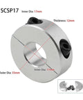 Killer Aluminum Fixed Shaft Collar Double Split Fits 6 To 20mm Screws Anodized Finish Heavy Duty Industrial Shop Handles Pressure No Slipping Lifetime Reliability Delay Grab Yours Now Before Gone, 17mm aluminum clamp collar