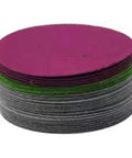 Solid 30 Pack Of Carbon Silicone Sanding Discs For Wet Or Dry Auto Metal Wood Polishing, featuring various colors.