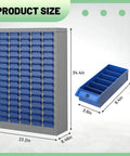 Heavy Duty 75 Drawer Parts Cabinet For Tools And Hardware Steel Storage with Adjustable ABS Drawers and Label Tabs
