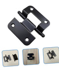 Outanaya black cabinet door hinge, 10-piece set, high-load bearing hinge for kitchen and bathroom cabinets.