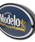 Vintage Inspired Beer Neon Sign With LED Rope Light Retro Wall Decor oval sign with Modelo logo, perfect for home bars.