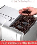 One Touch Fully Automatic Espresso Machine With Built In Milk Frother And Grinder High Pressure Pump Freshly Ground Coffee 1 To 20 Cup Capacity Auto Brew Easy Clean Home Barista Quality with coffee beans in grinder