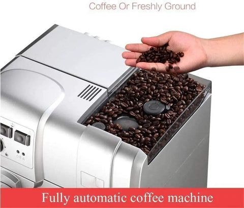 One Touch Fully Automatic Espresso Machine With Built In Milk Frother And Grinder High Pressure Pump Freshly Ground Coffee 1 To 20 Cup Capacity Auto Brew Easy Clean Home Barista Quality with coffee beans in grinder