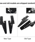 Comparison of new and old heavy duty hydraulic lift up hinge for furniture with rust resistant steel.