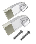 Clear Acrylic Shower Door Towel Bar Brackets For Framed Sliding Glass Doors Replacement For Basco And Alumax Towel Rods Nickel Finish