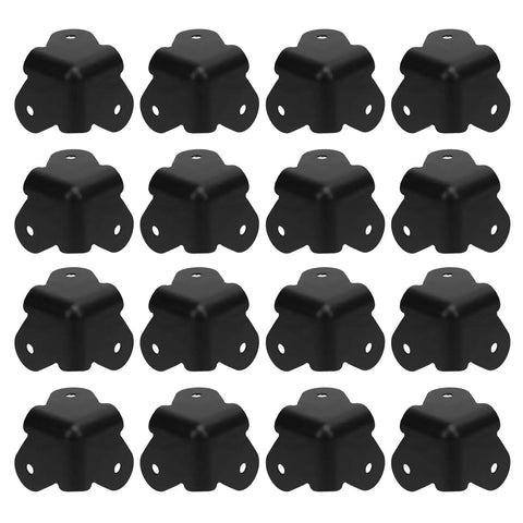 16 Piece Metal Corner Protectors Set Beefed Up Guards For Furniture Speakers Guitar Amps And More Black Built To Last Iron