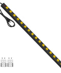 Heavy Duty Metal Power Strip With 16 Widely Spaced Outlets For Easy Access In Garage Or Workshop 6 Foot Cord 15 Amp 125 Volt