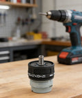 Close-up of Dual Self Locking Brushless Gearbox Replacement with 13 Tooth Metal Gear Assembly on workbench
