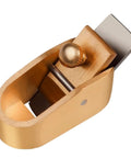 Set Of Four Heavy Duty Violin Finger Planer And String Cutter Tools, gold steel finger plane for precise violin leveling.