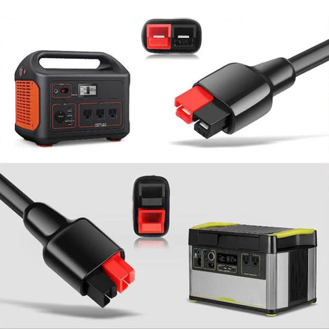 150 Cm Long 30A to DC8020 Male Power Cord with solar panel connectors and generators for energy transfer