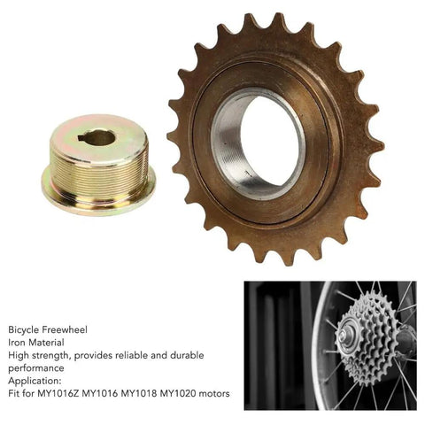 Freewheel Adapter Kit For MY1016Z MY1018 MY1020 Motors With CNC Machined Iron Sprocket 42mm OD And 27mm ID in package