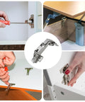 Heavy Duty 175 Degree Hydraulic Closet Door Hinges With Silent Damping For Wardrobe And Cabinet Doors installation process