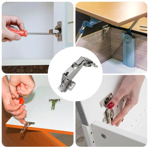 Heavy Duty 175 Degree Hydraulic Closet Door Hinges With Silent Damping For Wardrobe And Cabinet Doors installation process