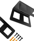Heavy Duty Trailer Hitch Storage Rack Hella Sturdy Steel Wall Organizer with two mounting brackets and screws.