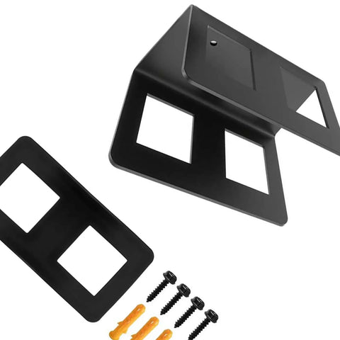 Heavy Duty Trailer Hitch Storage Rack Hella Sturdy Steel Wall Organizer with two mounting brackets and screws.