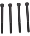 Rock Solid Top Shelf Aluminum Spindle Clamp And Motor Bracket For Cnc Machines 65Mm Heavy Duty Precision Mounting Holder 1 Set Durable Pro Shop Essential bolts set with black finish for CNC applications.