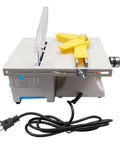 Do It All Mini Saw For Woodworking And Rock Cutting 750W Electric Grinder Polisher With attached power cord and yellow clamp