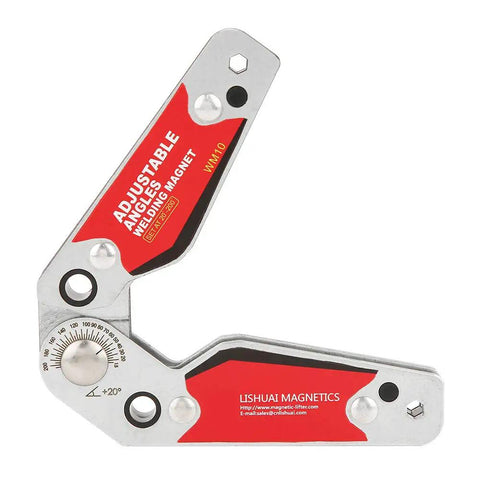 Heavy Duty Welding Magnetic Holder With Adjustable 20 To 200 Degree Angles, Strong Iron Boron Magnet Positioner for hands-free use.