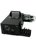 Heavy Duty Electrical Terminal Crimping Machine With Seven Quick Change Dies and Slick Wire Pliers for Pre Insulated and Bare Terminals Up To Sixteen Square Millimeters, side view.