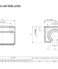 Technical diagram of 2 Pcs SBR16UU 16mm Linear Bearing Blocks For 16mm Linear Guide Rail Aluminum CNC Router Parts