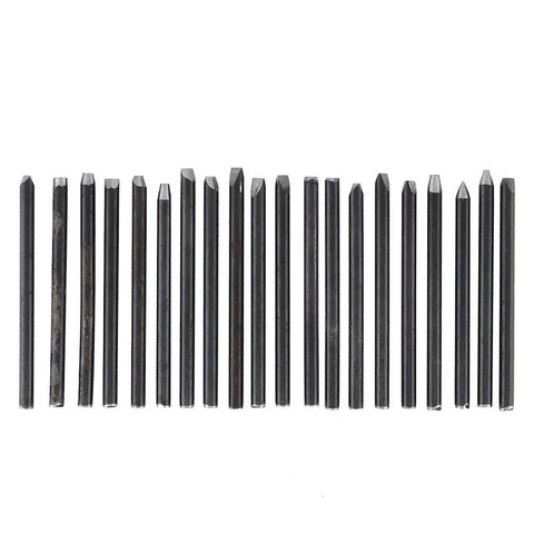 Go To Jewelry Anvil Chisel Kit 20Pcs Set for Jewelry Making and Metal Carving, steel stamp tools for engraving and texture.
