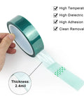 Hand holding High Temp Masking Tape For Powder Coating And Painting, Heat Resistant 3 Rolls, Each 1 Inch By 108 Feet, 2.4mil thick