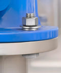 Close-up of stainless steel bolt, nut, and washer setup from SAE 232-Piece 1/4-20 Bolt And Nut Assortment Kit With Washers