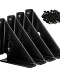 Beefed Up Heavy Duty Gusset Joints 4 Pack for tables, chairs, cabinets, beds, trapezoid corner braces and shelf support fasteners