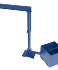 Heavy Duty Steel Portable Offset Jib Crane With 8 Foot I Beam And 1000 Pound Capacity built like a tank, showing base and beam.