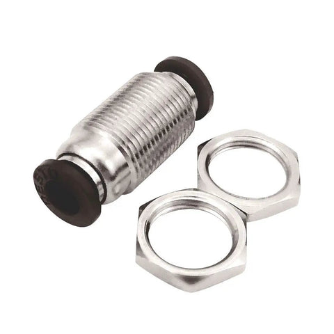 Pro Grade Pneumatic Bulkhead Union Fitting 4mm OD To 4mm OD Push To Connect For Air And Water Lines Pack Of Five No Fuss Brass And Plastic Body Easy Install stainless bulkhead fitting with two lock nuts