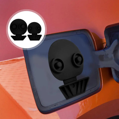 Universal Silicone EV Charging Port Covers two pair in black, protecting an electric vehicle's charge socket from dust and moisture.