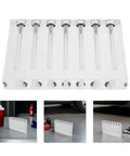 Acrylic Hole Oil Quality Comparator For Engine Oil Testing, Fast Home Garage Viscosity Tester, Quick Oil Health Check Tool, Sludge Detector For Pro Mechanics And DIY Enthusiasts, clear acrylic 7-slot block